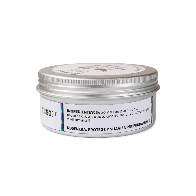 Tallow Balm de Sebo de Res y Cacao 90gr