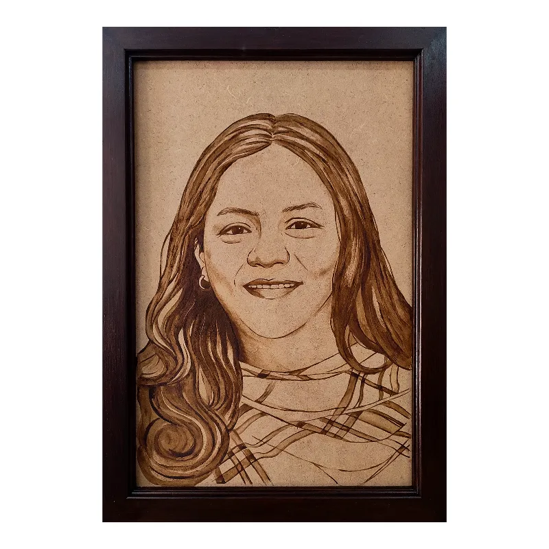 Retrato en Café Real 60 x 40 cm