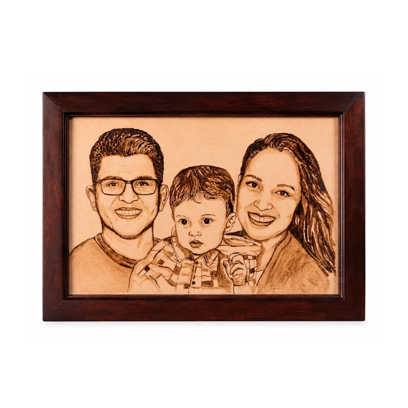 Retrato en Café Real 60 x 40 cm