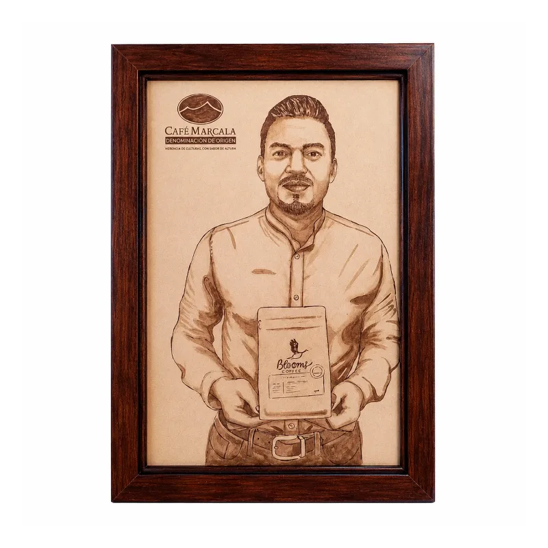 Retrato en Café Real 60 x 40 cm — foto 4