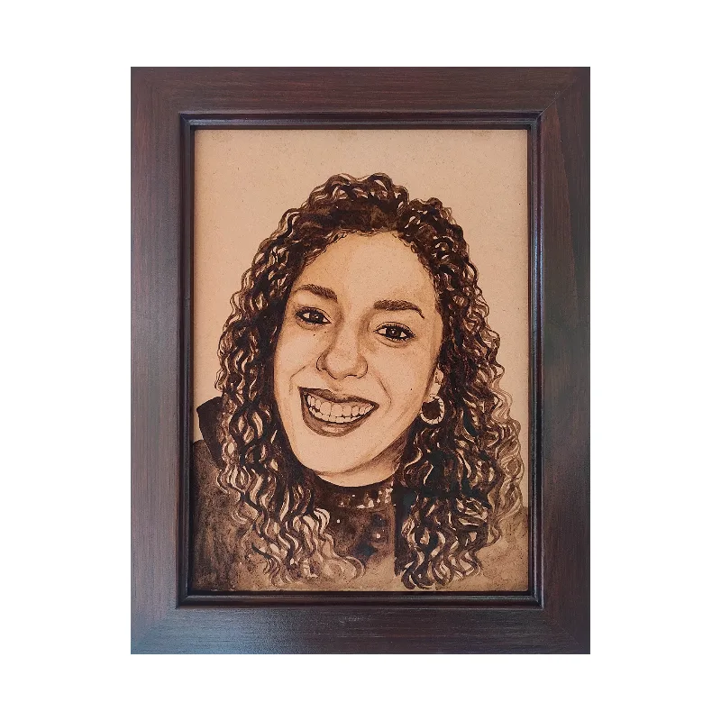 Retrato en Café Real 30 x 40 cm